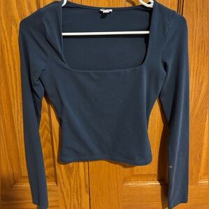 Garage Deep Blue Casual Top